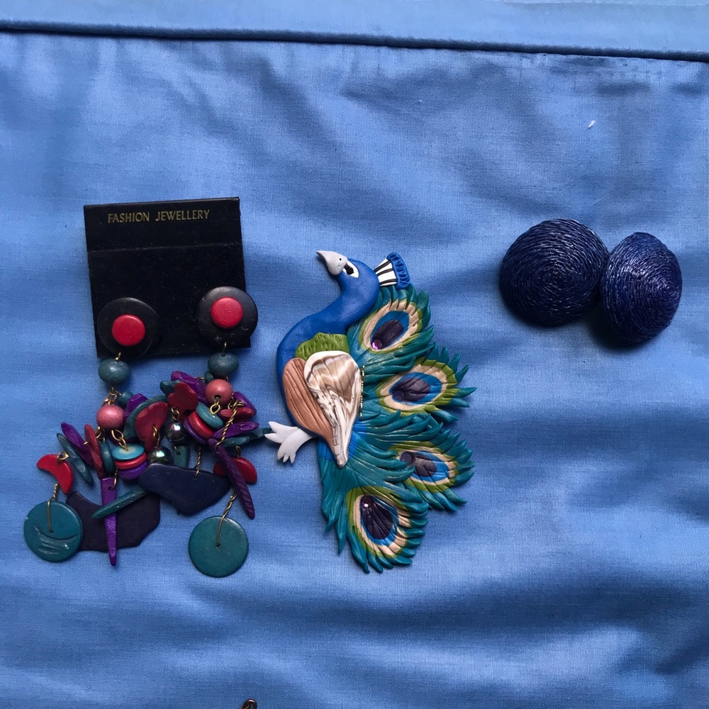 Artisan Earrings and Pin